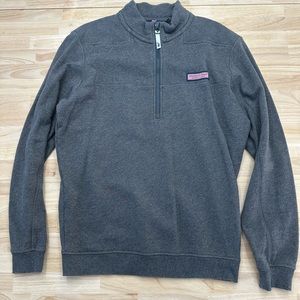 Vineyard Vines Gray 1/4 Zip Pullover Small